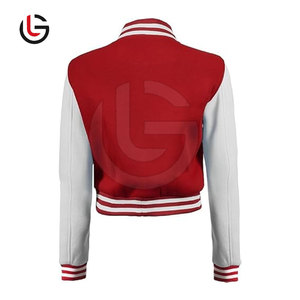 Hot Selling <b>Women</b> Regular Letterman <b>Jacket</b> Breathable Solid Color Winter Knitted Cotton - Product Image 4