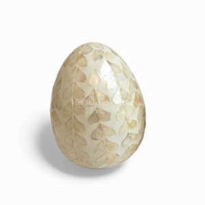 ไข่มุกมุกแท้รูปทรงไข่ งานแฮนด์เมด สำหรับใส่ตะกร้าของขวัญอีสเตอร์และตกแต่งบ้าน จากเวียดนาม - Product Image 2