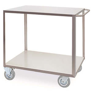 Chariot utilitaire pratique à 2 niveaux en acier inoxydable pour toit de véhicule - Product Image 1