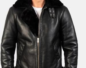 แจ็คเก็ตหนังแท้บุขนเทียมสำหรับผู้ชาย ปี 2025 - Product Image 3