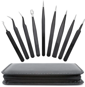 แหนบคิ้วเพื่อความงามชุดสีดำ6ชิ้นล่าสุดมีให้บริการจากองค์กร Anaif - Product Image 1