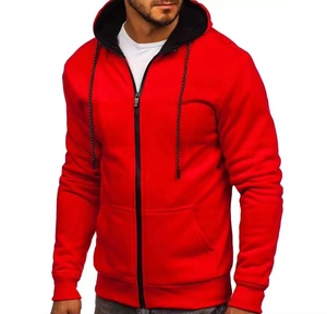 Low MOQ Winter Print 100% Cotton Fleece Zipper Hoodies para hombres-Alta calidad Mejor precio - Product Image 1