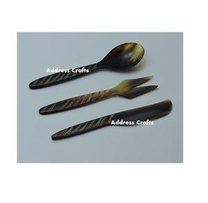 Nuevo juego de cubiertos de cuerno de estilo nórdico, Juego de 3 uds. Para utensilios de cocina, vajilla, juego de cubiertos, precio al por mayor, hecho en India - Product Image 1