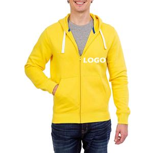 Nouveau 2025 à la mode hommes hiver Sherpa doublé écologique respirant épais thermique sweat à capuche zippé fendu poche kangourou Premium - Product Image 1