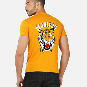 เสื้อยืดเด็กผู้ชายเรียบง่ายสีไม่เหมือนใครของผู้ชายเสื้อยืดออกกำลังกายเล่นยิมฟิตเนสพิมพ์ลายเองได้แฟชั่นใส่ทุกวัน - Product Image 4