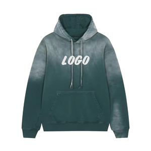 340g poliéster/algodón de alta calidad personalizado invierno Sudadera con capucha pulóver sudadera en blanco hombres polar estampado de gran tamaño bolsillo con capucha - Product Image 5