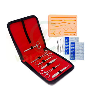 Kit complet de suture en acier inoxydable pour étudiants en médecine comprenant des outils de suture en silicone Vente en gros - Product Image 2