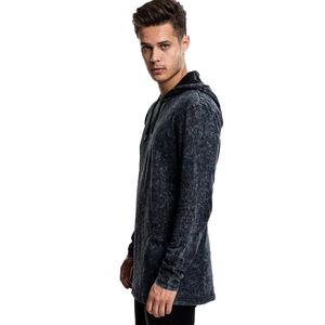 Venta al por mayor sudaderas ligeras sudaderas con capucha de gran tamaño Acid Wash - Product Image 2