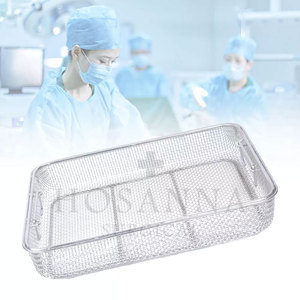 2025 Diseño superior personalizado Instrumentos de artículos huecos quirúrgicos Las mejores bandejas de malla de alambre de acero inoxidable Fuente de alimentación manual - Product Image 3