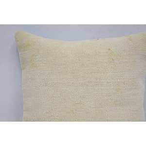 Beige Ikat Toile Patchwork lana antideslizante ecológico extraíble lavable refuerzo almohada 14x14 pulgadas tejido bordado decorativo - Product Image 2