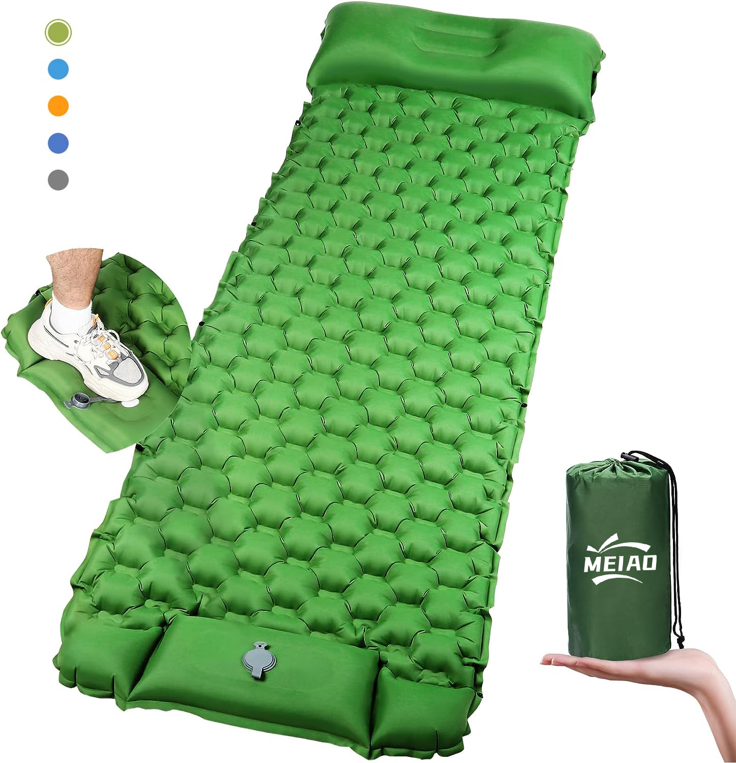 Colchoneta para acampar Almohadillas para acampar para mochilero Almohadilla para dormir autoinflable para acampar Colchones de aire para tiendas de campaña