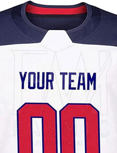 Maillot de hockey sur glace à manches longues avec nom et numéro personnalisé, service OEM de Pékin, impression numérique, 100% polyester, séchage rapide, respirant - Product Image 6