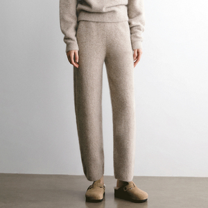 Conjunto de Dos Piezas de Ropa de Salón para Mujer, Sudadera con Capucha de Punto Sólido Informal de Otoño Invierno, 100% Algodón, Transpirable y que Absorbe la Humedad - Product Image 3