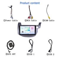 Autoradio Android 15 2 Din avec GPS, écran IPS 4+64 Go, processeur octa-core, enregistreur stéréo DSP pour Honda FIT Jazz RHD 2007-2013, 10,1 pouces, Bluetooth, Wifi