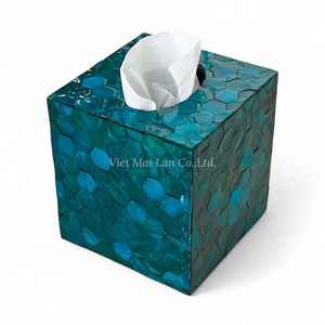 Caja de Pañuelos de Lujo Clásica Hecha a Mano con Incrustaciones de Nácar, Portapañuelos Decorativo de Vietnam - Product Image 2