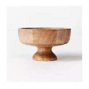 <b>Large</b> Capacity Acacia <b>Wood</b> Salad Fruits <b>Bowl</b> with clear Grain for Kitchen Living Room Decoration and Use - Product Image 1