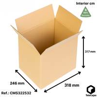 Boîte en carton rigide robuste de 32x24,5x31,5 cm pour l'expédition et le stockage (environ) Hauteur de la bouteille (capacité 12 bouteilles de vin)