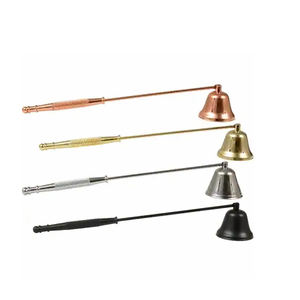 Bougeoirs manches en bois plaqué argent, 10 pièces, pour fête - Product Image 5