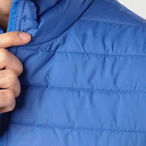 OEM nueva llegada hombres Puffer chaleco chaqueta para hombres impermeable Stand Collar Packable acolchado chaleco sin mangas elegante chalecos - Product Image 6