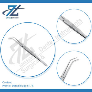 Instrument dentaire professionnel Premier Dental Flagg 6 1/4 en acier inoxydable, curette dentaire manuelle à double extrémité, certifié CE, ZS-9889 - Product Image 4