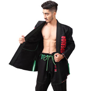 Conjunto de entrenamiento de Jiu Jitsu brasileño personalizable para adultos ropa deportiva de manga larga de secado rápido ajuste cómodo OEM disponible - Product Image 2