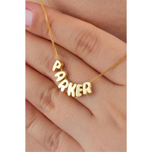 Collana con nome palloncino 925 in argento Sterling da donna