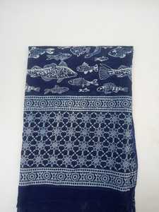 ผ้าไหม Lungi สวยงามบล็อกมือพิมพ์ผ้าซิ่นชายหาดสวมผ้าซิ่นผู้หญิง pario ชายหาดสวม pario - Product Image 2
