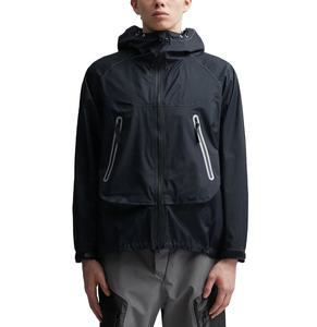 Chaqueta cortavientos transpirable personalizada de alta calidad, ropa personalizada, chaqueta cortavientos de nailon a la moda informal, ropa de calle de Color sólido - Product Image 1