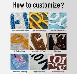 Vente chaude broderie noir surdimensionné unisexe pull en polyester blanc sweats à capuche et sweat-shirt pour hommes - Product Image 6