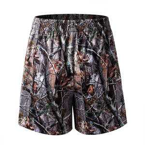 Pantalones cortos de baloncesto de camuflaje para hombre con estampado de sublimación personalizado 100% poliéster 5 pulgadas entrepierna cintura media rasgada informal sólido - Product Image 1