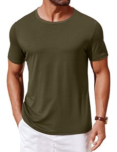 T-shirt respirant à coupe décontractée et anti-humidité pour homme, design personnalisé, coton de haute qualité, léger - Product Image 2