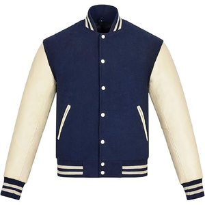 Fabricant personnalisé de haute qualité, mode unisexe, vêtements de sport pour le baseball et les collèges, veste en toile universitaire, couleurs personnalisables à l'avant - Product Image 1