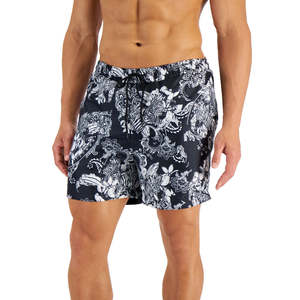 INC International Concepts Pantaloncini da bagno e costumi da bagno da uomo Zebra 5 X-Large colore nero - Product Image 1