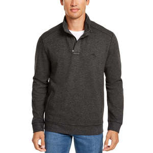 Felpa Tommy Bahama da uomo Playa Pina Port Quarter Zip Nera Taglie XXS XS S M L XL XXL XXXL Personalizzabile Poliestere/Cotone Tinta Unita - Product Image 1