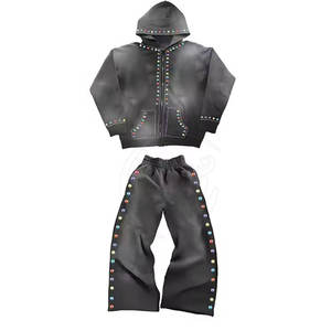 ชุดวอร์มกางเกงบานใส่สบายเนื้อผ้าระบายอากาศได้ดีและชุดวอร์มกางเกงบานสำหรับเล่นกีฬาทันสมัย - Product Image 3