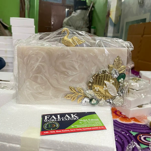 Luxury Handmade Rhinestone Work <b>Resin</b> Clutch Bag New Designer Evening Bag for Women and Girls for Party Wear Low <b>Price</b> By FWE - Product Image 1