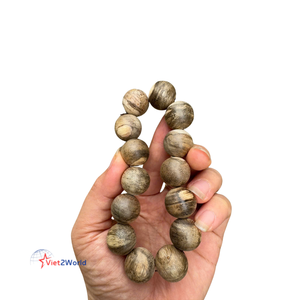Viet Nam bois d'agar fait vietnamien naturel bois d'agar Bracelet collier Simple bouddha chandail chaîne doux parfum perles de bois pour - Product Image 2