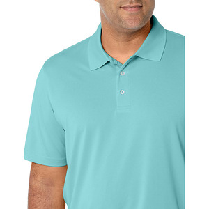 Nouveau style de polos de couleur unie pour hommes grande taille évacuation de l'humidité vêtements d'été fabriqués à partir de tissu jersey confortable - Product Image 6
