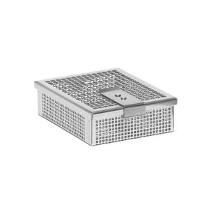 QNQ Mini panier de stérilisation personnalisé de haute qualité Autoclave en acier inoxydable avec couvercle et poignées Ensemble d'instruments chirurgicaux - Product Image 6