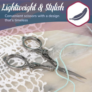 กรรไกรปักผ้าปลายแหลม ตัดด้ายได้คม สำหรับงานเย็บปักถักร้อยและงานฝีมือ  จำนวนสั่งซื้อขั้นต่ำน้อย - Product Image 5