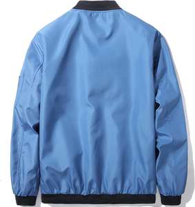 Chaqueta Bomber de Béisbol Casual de Invierno para Hombre con Logotipo Personalizado, Ajuste Delgado, Tejida, Estilo Universitario con Capucha, Tallas XS-XL - Product Image 2