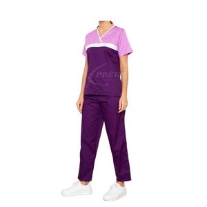 Conjunto de Uniformes Médicos Unisex en Oferta |   Uniforme Médico Elástico de Algodón y Poliéster de Secado Rápido y Transpirable - Product Image 2