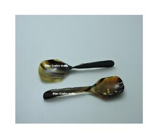 Serveur à salade en corne, style luxueux et tendance, accessoires de cuisine, outils de cuisine, serveur à salade en corne, maison et cuisine - Product Image 1