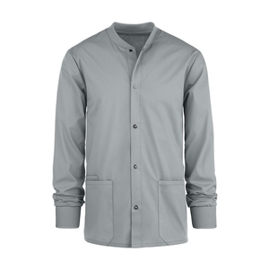 Classic Unisex Medical Scrub Jacket with Snap Front Closure Functional <b>Pockets</b> and Durable Fabric for Hospital <b>Staff</b> - Product Image 4