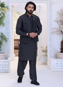 Robe pour homme Shalwar Kameez/Nouvel arrivage 2023 Haute qualité Fête à la mode Salwar Kameez pour les robes de créateurs indiens et pakistanais - Product Image 3