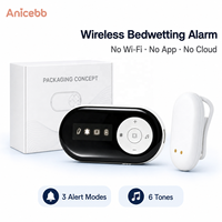 Alarme d'énurésie sans fil Anicebb, sans WiFi, sans application, sans cloud, avec 3 modes d'alerte pour la surveillance à domicile et les programmes de vente au détail