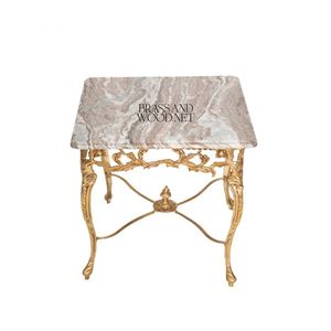 Juego de Mesa de Lujo con Cubierta de Mármol y Base de Metal - Product Image 3