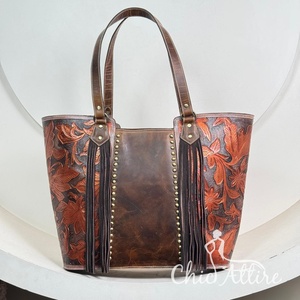 Bolso de mano con borlas oculto de cuero de alta calidad, nueva moda, venta al por mayor, bolsos de moda de cuero genuino para mujer - Product Image 1