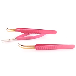 Disponible en version personnalisée, pince à épiler robuste et ciseaux à ressort pour la pose et le greffage des cils, outils écologiques. - Product Image 3