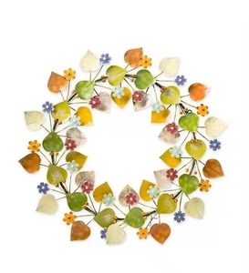 Flower Design Multiple Colour Metal <b>Wreath</b> <b>Hanger</b> Elegant <b>for</b> Homer Hotel <b>Door</b> Decor Metal <b>Wreath</b> <b>Hanger</b> - Product Image 3